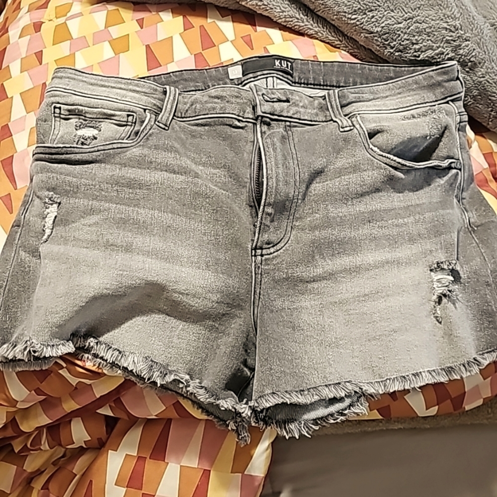 Black Jean Shorts